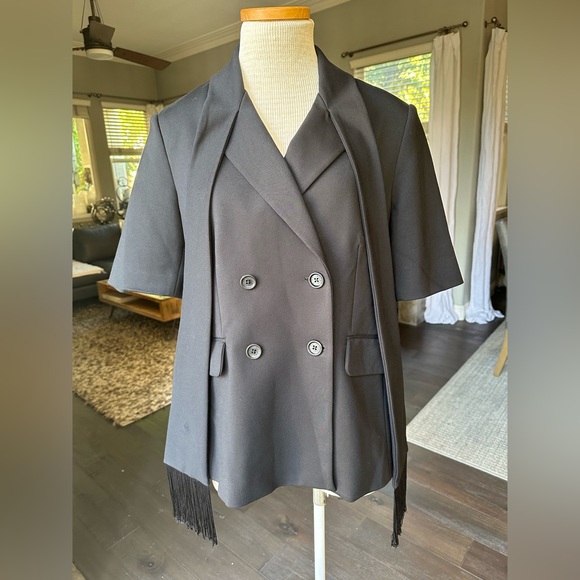 Pink Tartan black jacket, size 10 - Picture 8 of 17